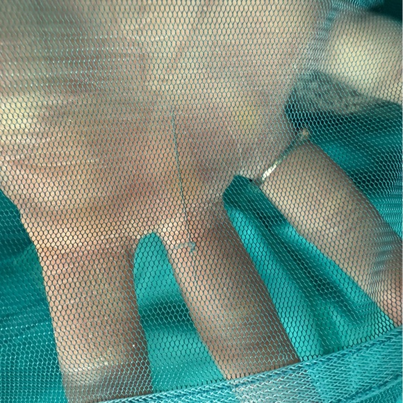 Betsey Johnson tulle and faux leather strapless mini dress - Picture 12 of 12